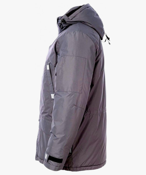 Куртка-парка зимняя мужская Brodeks KW204, цвет серый