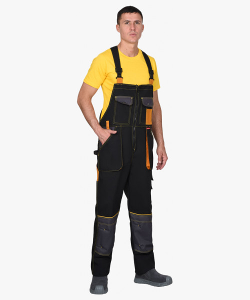 Полукомбинезон СИРИУС-АГАТ черный с темно-серым