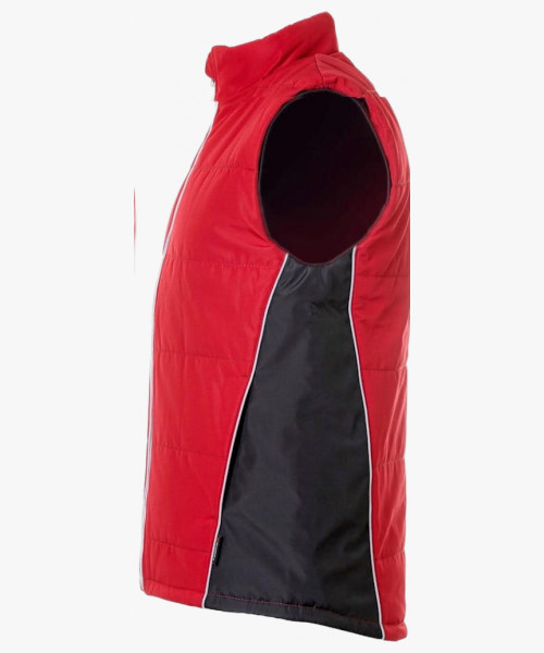 Жилет утеплённый Brodeks KW101, цвет красный, чёрный