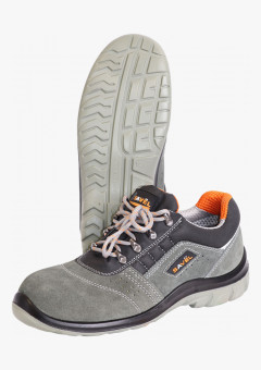 Полуботинки УНИВЕРСАЛ, замша (серые), ПУ-ПУ