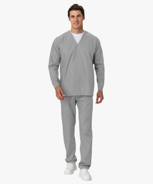 Костюм мужской ХАССП-База (тк.ТиСи,120), серый