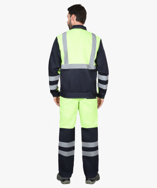 Костюм мужской СИРИУС-МАГИСТРАЛЬ-ЛЮКС куртка, брюки, лимонный