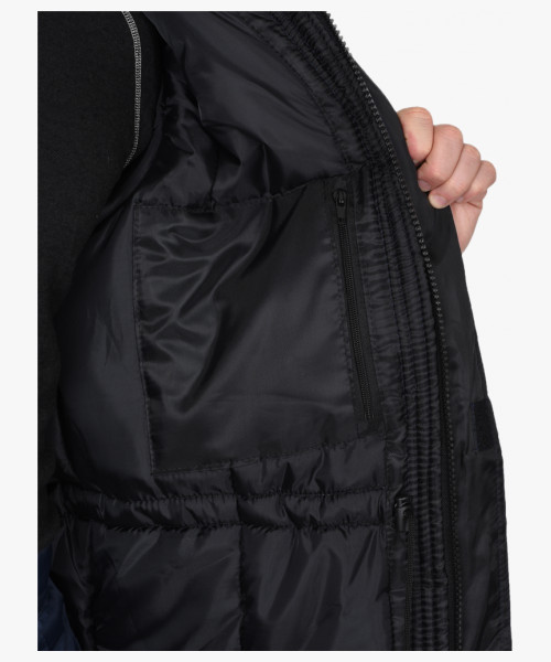 Куртка СИРИУС-ТЕРМИНАЛ зимняя, темно-синяя с черным и СОП