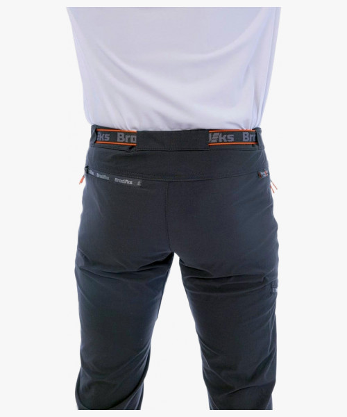 Брюки мужские летние Brodeks Urban KS316 приталенные, материал стрейч, цвет чёрный