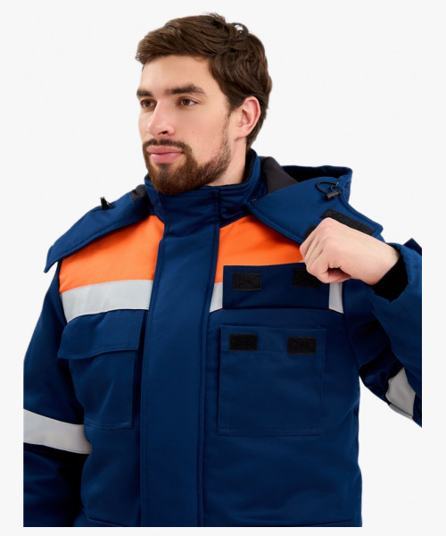 Костюм зимний Энергия-Г (91,4 кал.), т.синий/оранжевый