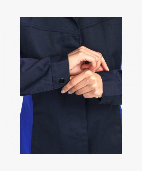 Халат женский ProfLineSpecialist (тк.Смесовая,240), т.синий/васильковый