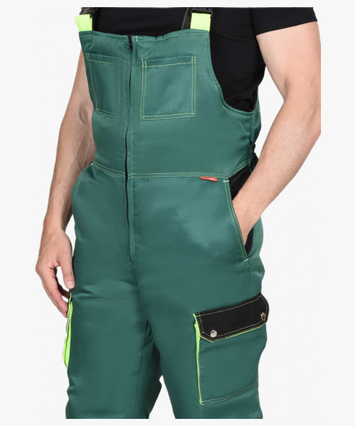 Костюм мужской зимний СИРИУС-ТИТАН куртка дл., полукомбинезон, зелёный