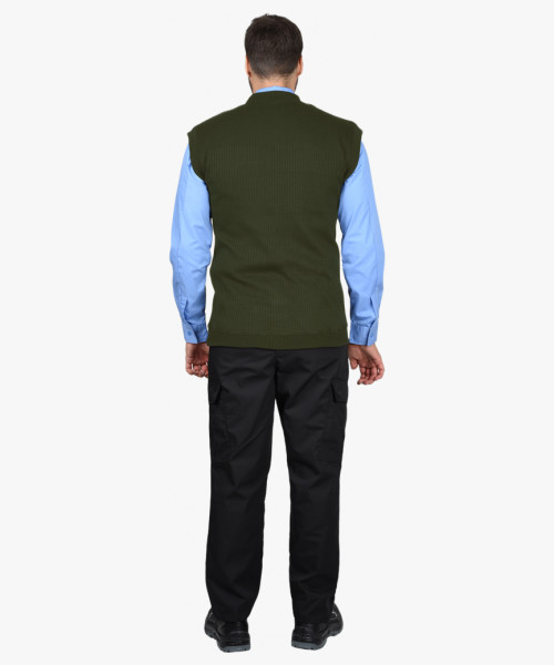 Жилет трикотажный олива