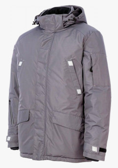 Куртка-парка зимняя мужская Brodeks KW204, цвет серый