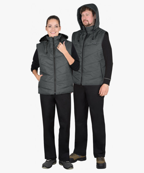 Жилет СИРИУС-ИМИДЖ тёмно-серый