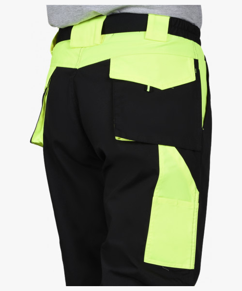 Костюм СИРИУС-ОНИКС куртка, брюки черный с лимонным