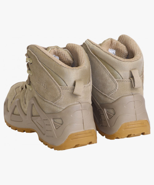 Ботинки СИРИУС-ДОЗОР замша (бежевые), ПУ-Нитрил