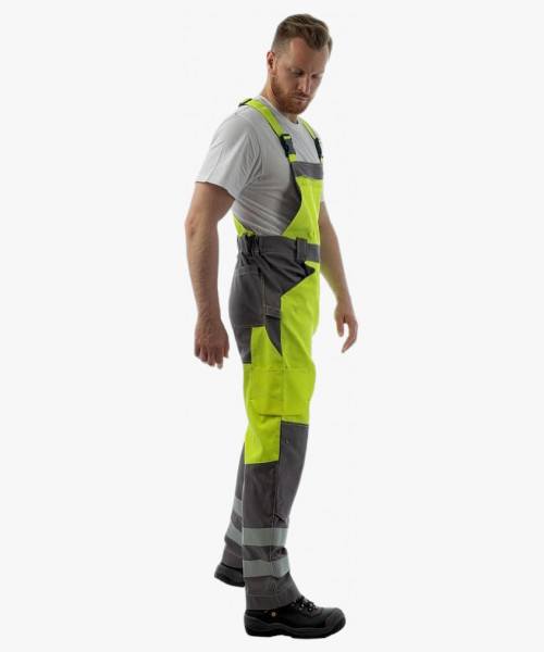 Полукомбинезон мультизащитный Brodeks MS48-61, цвет жёлтый, серый