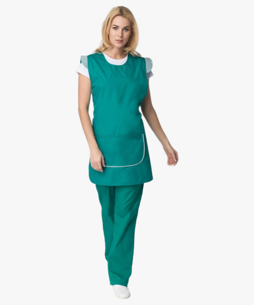 Фартук-сарафан Надежда (тк.ТиСи), зеленый