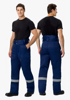 Брюки зимние Экспертный-Люкс (Смесовая, 210), темно-синий