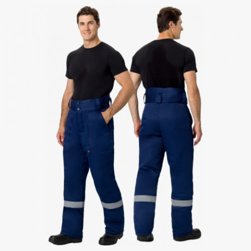 Брюки зимние Экспертный-Люкс (Смесовая, 210), темно-синий