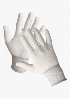 Перчатки нейлоновые, белые