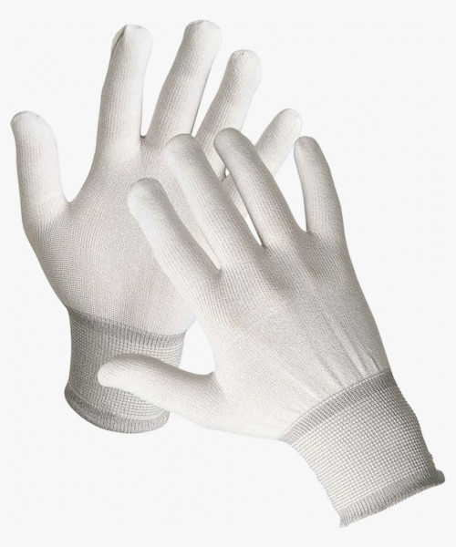 Перчатки нейлоновые, белые