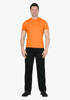 Футболка оранжевая СИРИУС-СТАНДАРТ 160г/м2 в уп.100 шт. за шт.