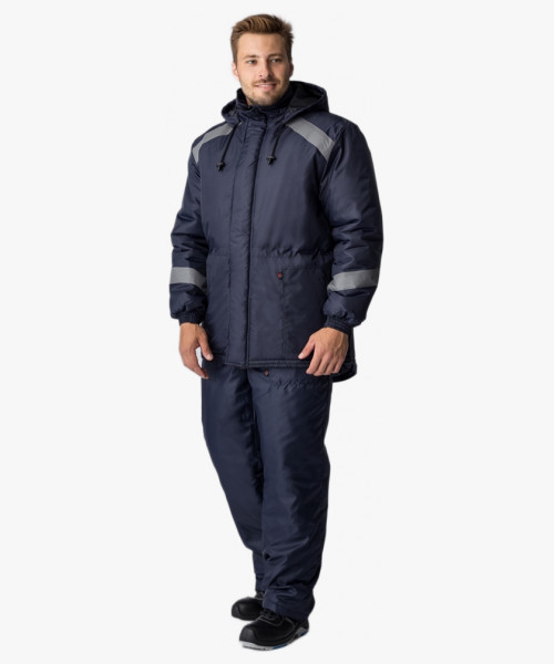 Куртка зимняя Прогресс (Оксфорд), темно-синий