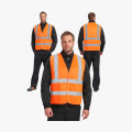 Жилет сигнальный ProfLineBase СОП-4 (тк.Полиэфир,100), оранжевый