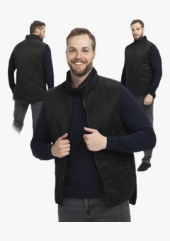 Жилет утепленный Универсальный (тк.Смесовая,210), черный