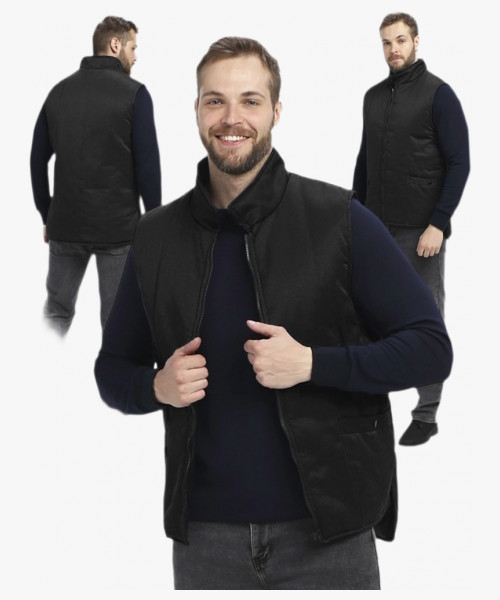 Жилет утепленный Универсальный (тк.Смесовая,210), черный