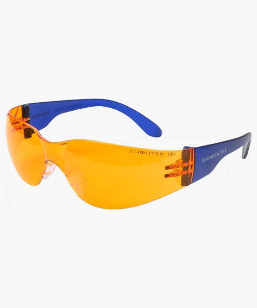 Очки открытые РОСОМЗ™ 015 HAMMER ACTIVЕ StrongGlass (2-1,4PC), 11550-5