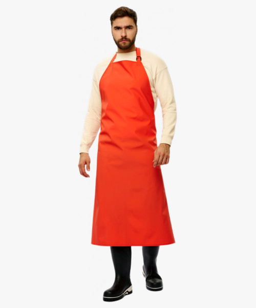 Фартук влагозащитный для рыбаков ProfLineSpecialist (ПВХ,550), оранжевый