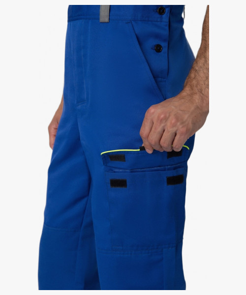 Костюм Практик СОП (тк.Смесовая,210) п/к, васильковый/серый