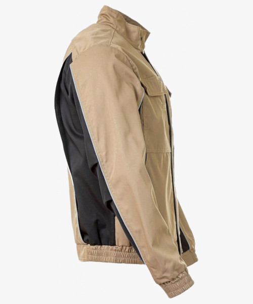 Куртка летняя мужская Brodeks KS201, цвет бежевый, чёрный