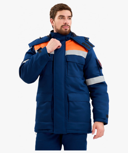 Костюм зимний Энергия-Г (91,4 кал.), т.синий/оранжевый