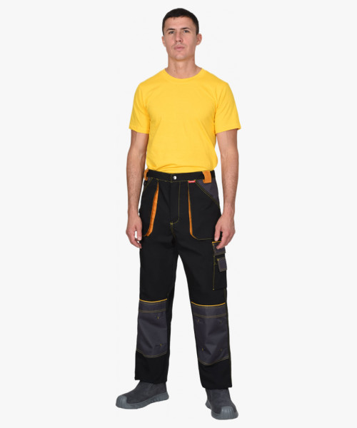 Брюки СИРИУС-АГАТ черный с темно-серым