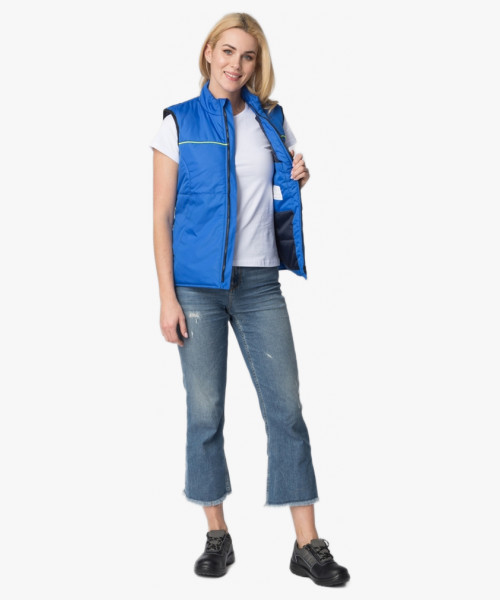 Жилет утепленный женский PROFLINE BASE (Дюспо), васильковый