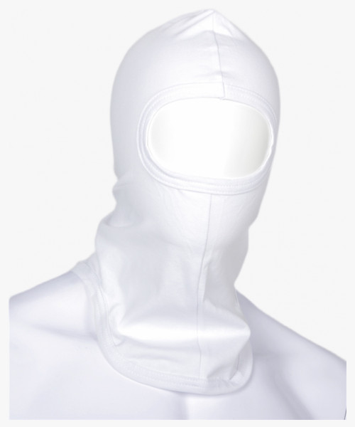 Подшлемник закрытое лицо (тк.Кулирка/лайкра), белый
