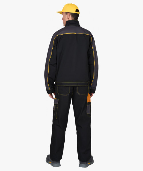 Куртка СИРИУС-АГАТ черный с темно-серым