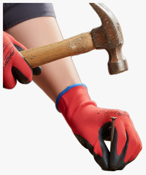 Перчатки ProfLineSpecialist нейлоновые с Н-покрытием, красный