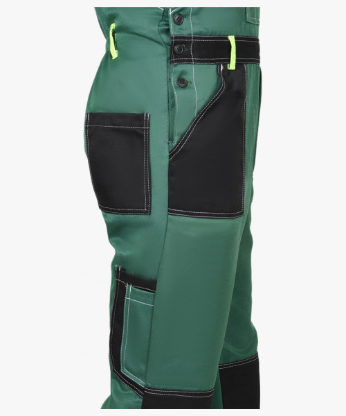 Костюм СИРИУС-ПОЛИНОМ муж., кур. кор., п/к. зеленый с черным и св.серым и СОП 50мм