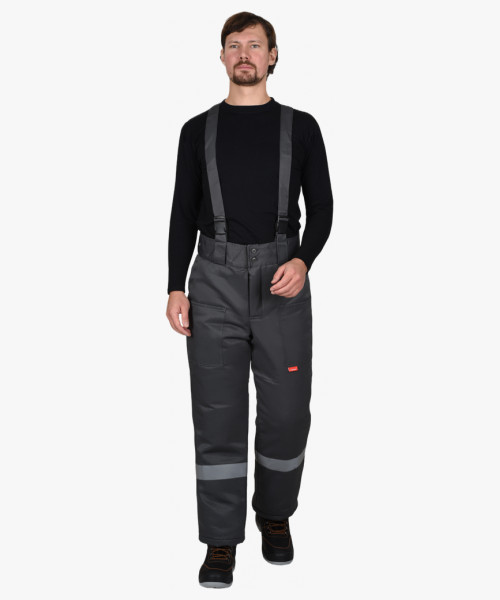 Брюки зимние универсальные тёмно-серые с СОП