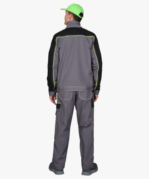 Куртка СИРИУС-АГАТ серый с черным