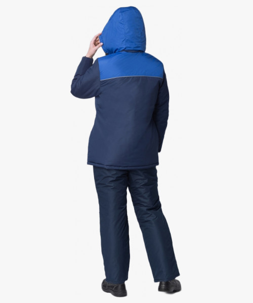 Куртка зимняя женская Сакрин (тк.Таслан,135), т.синий/васильковый