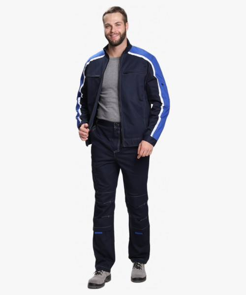 Брюки Алькор (тк.Карелия,260), т.синий/васильковый