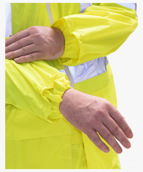 Плащ влагозащитный сигнальный с СОП SIRIUS Профи (225 гр/м2) лимонный (ЧЗ)