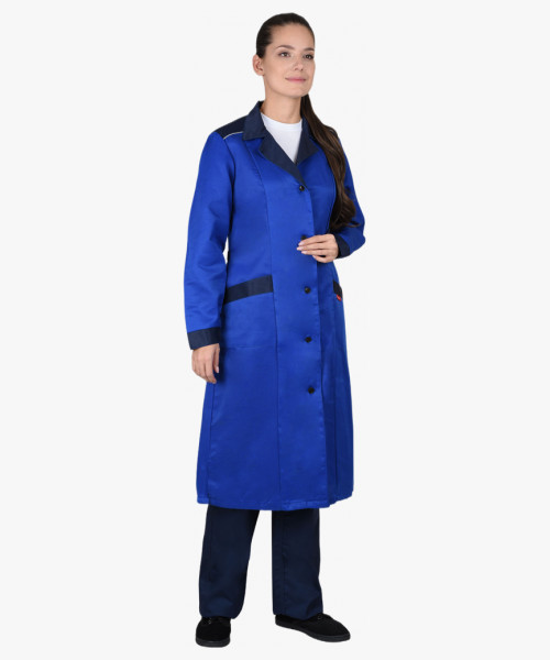 Халат женский СИРИУС-ТЕХНОЛОГ тёмно-синий