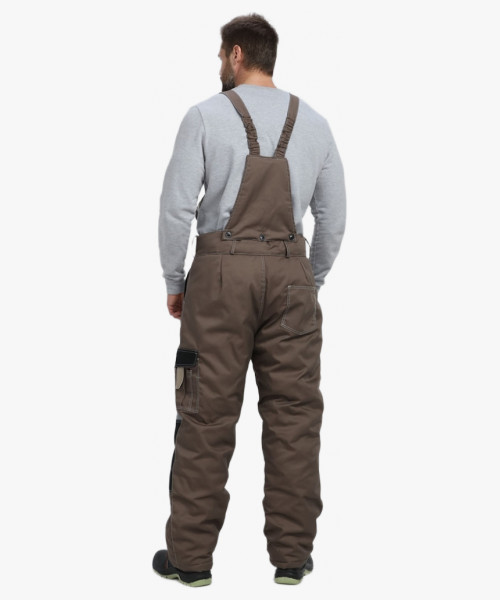 Костюм зимний Мега IMP (тк.Смесовая,240) брюки, коричневый/черный/бежевый