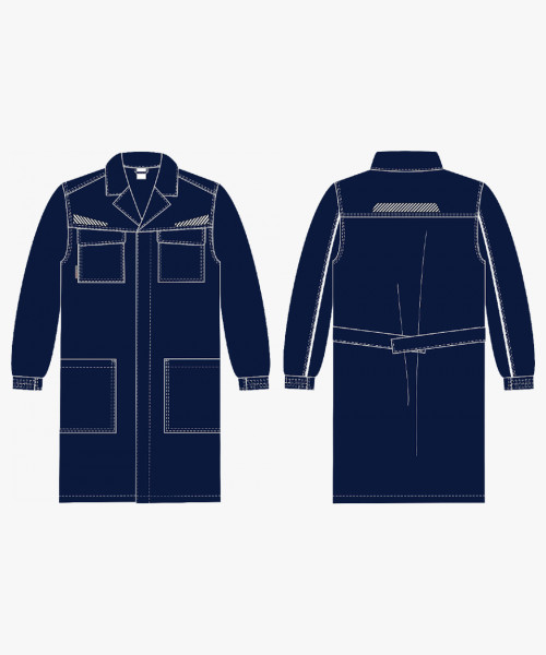 Халат ProfLineSpecialist (тк. Смесовая, 240), т.синий