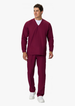 Мужской костюм ХАССП-База (ткань ТиСи, 120), бордовый