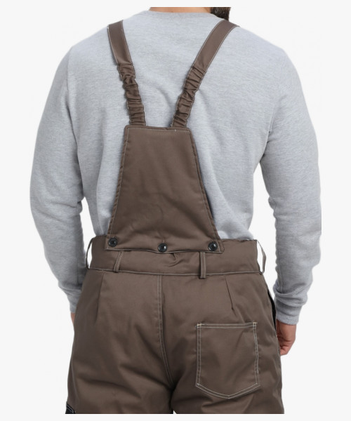 Костюм зимний Мега IMP (тк.Смесовая,240) брюки, коричневый/черный/бежевый