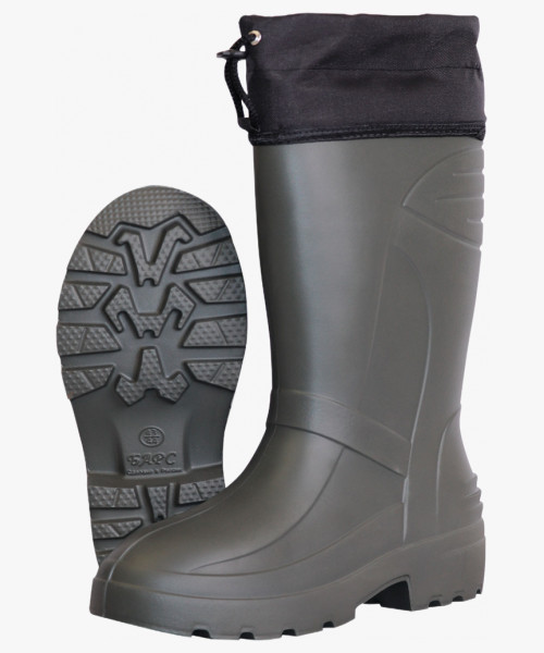 Сапоги ЭВА мужские с манжетой, цв. оливковый