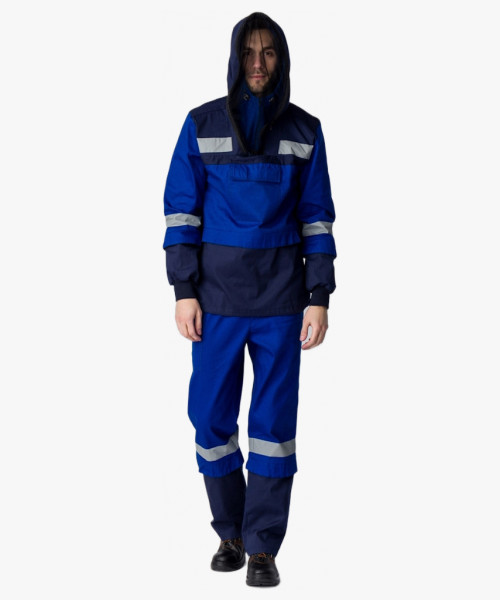 Костюм противоэнцефалитный-антигнус Импульс (тк.Саржа,220), т.синий/васильковый